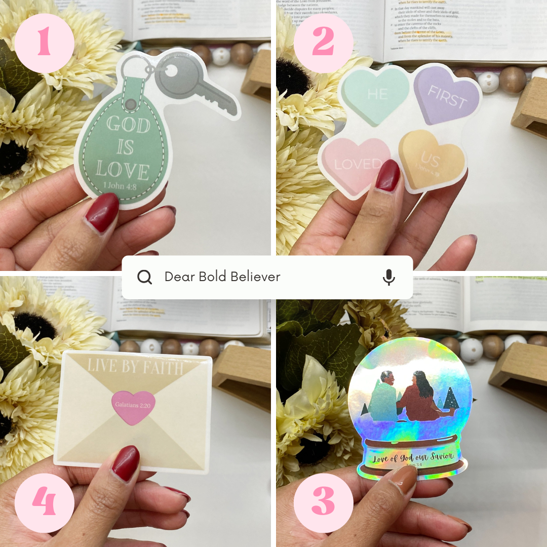 5-35 Bible Verse Stickers Waterproof Vinyl