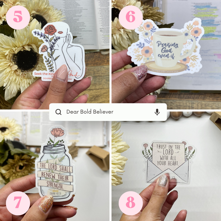 5-35 Bible Verse Stickers Waterproof Vinyl