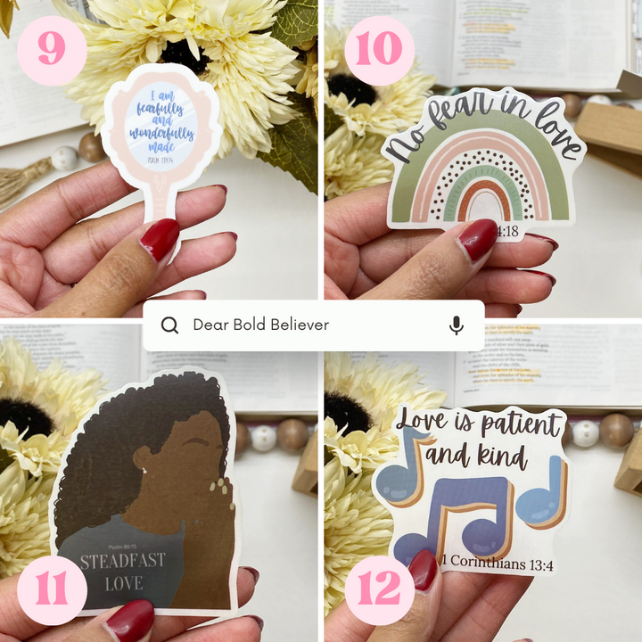 5-35 Bible Verse Stickers Waterproof Vinyl