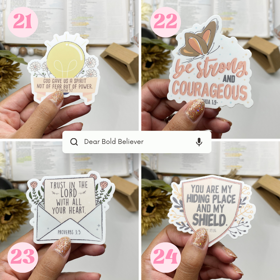 5-35 Bible Verse Stickers Waterproof Vinyl