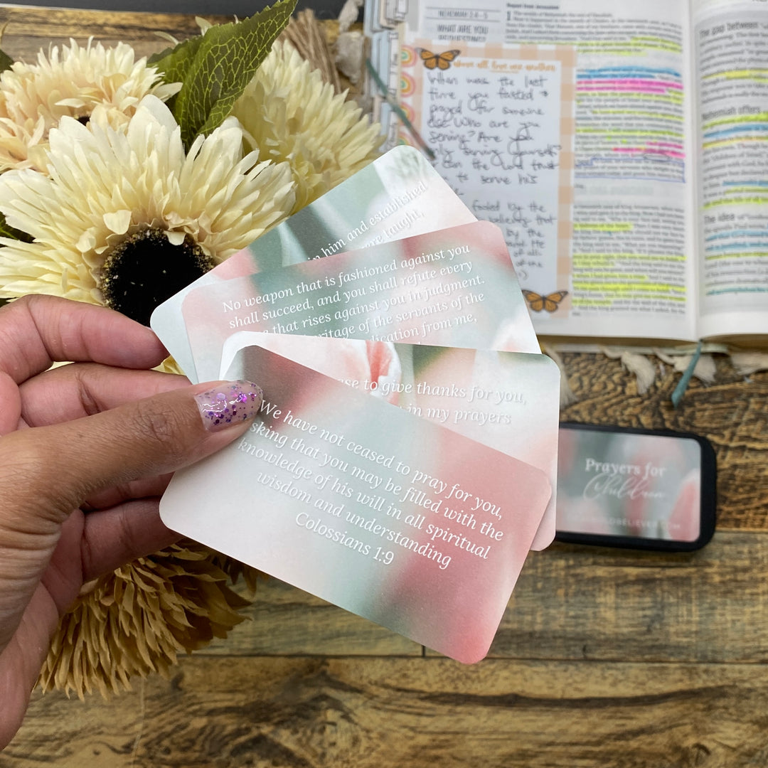 Prayer for your Children Pocket-Sized Scripture Cards