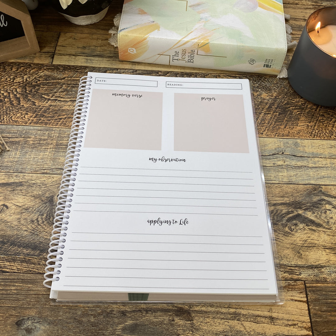 Personalized Bible Study Journal for Christian Women