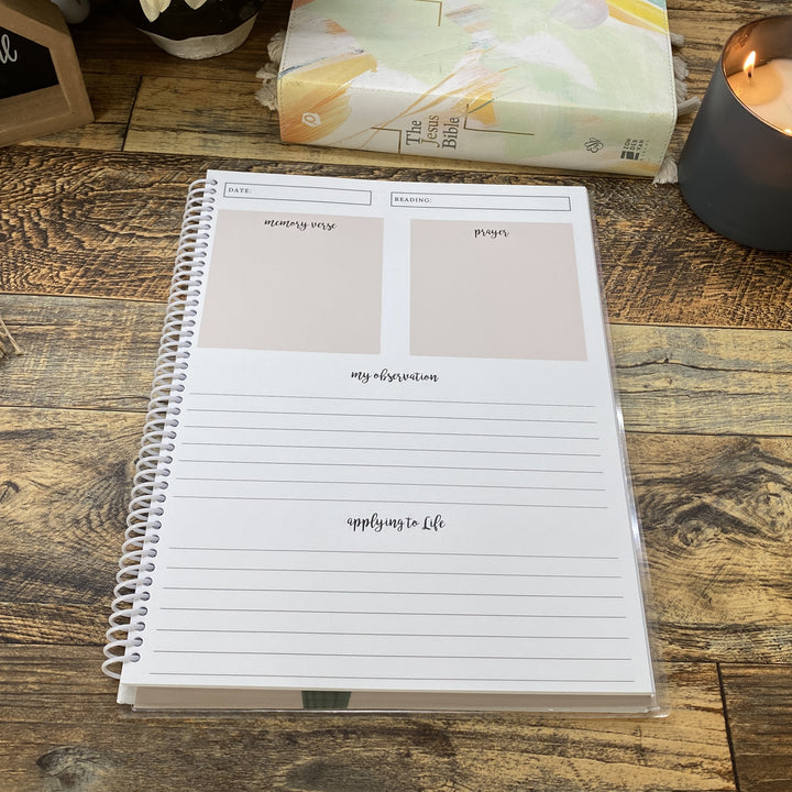Personalized Bible Study Journal for Christian Women
