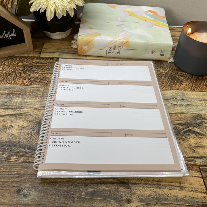 Personalized Bible Study Journal for Christian Women