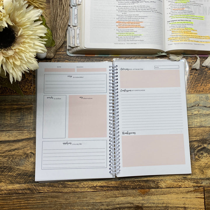 Personalized Bible Study Journal for Christian Women