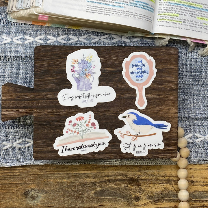 Who God Says You Are Bible Verse Sticker Pack - Waterproof Vinyl