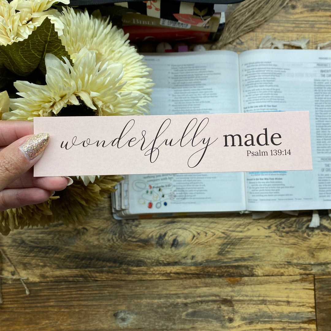 Who God says you are Bible Verse Bookmarks Set (1x7")