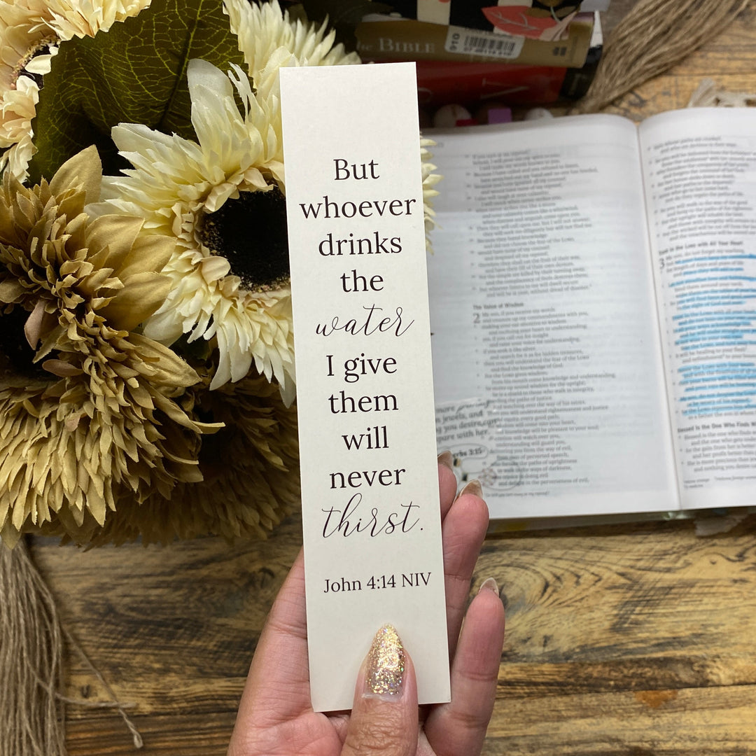 Clinging to God Bible Verse Bookmark Set (1x7")