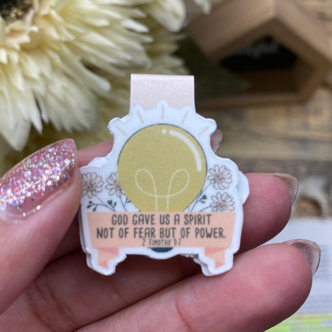 Lightbulb Bible Verse Magnetic Bookmark