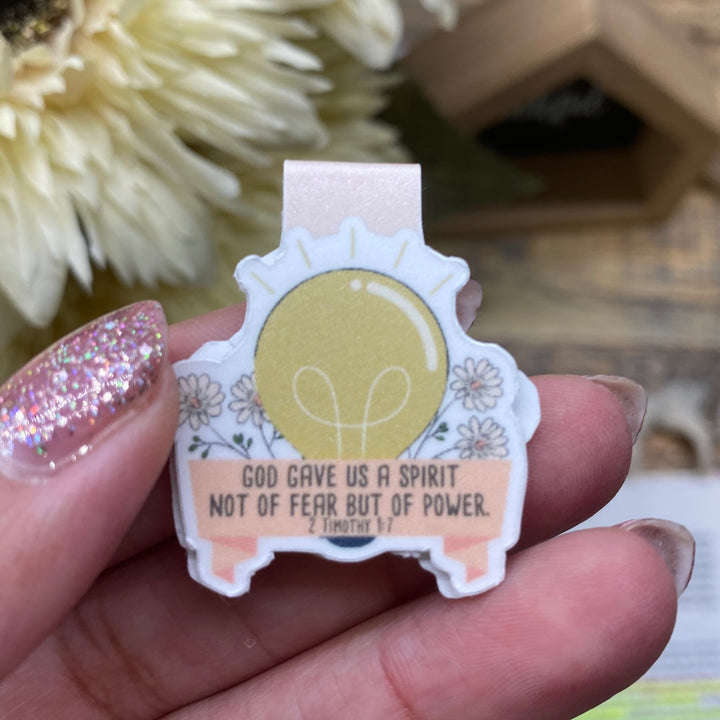 Lightbulb Bible Verse Magnetic Bookmark