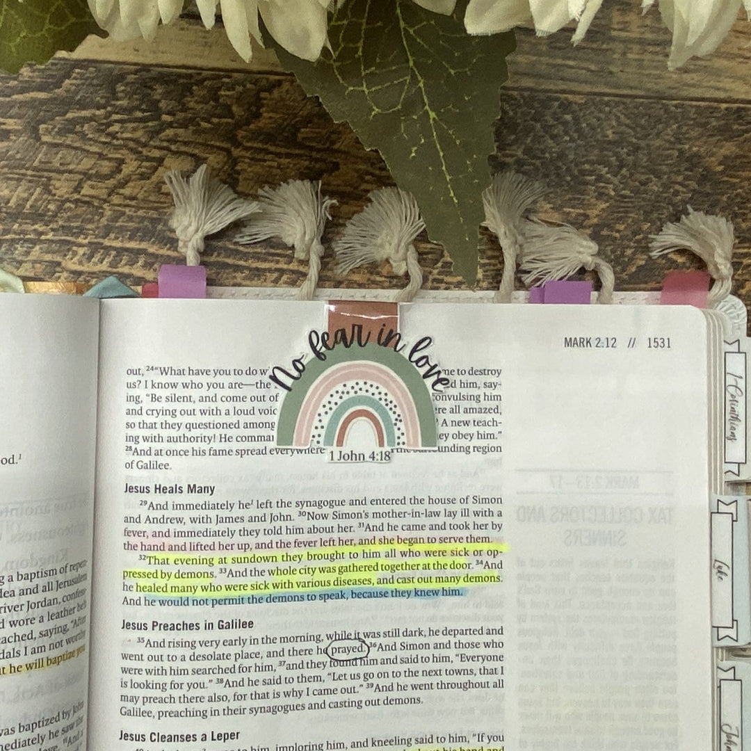 Rainbow Bible Verse Magnetic Bookmark