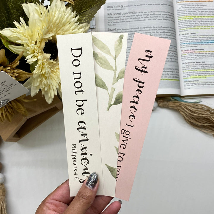 Calming Bible Verse Bookmark Set (1x7")