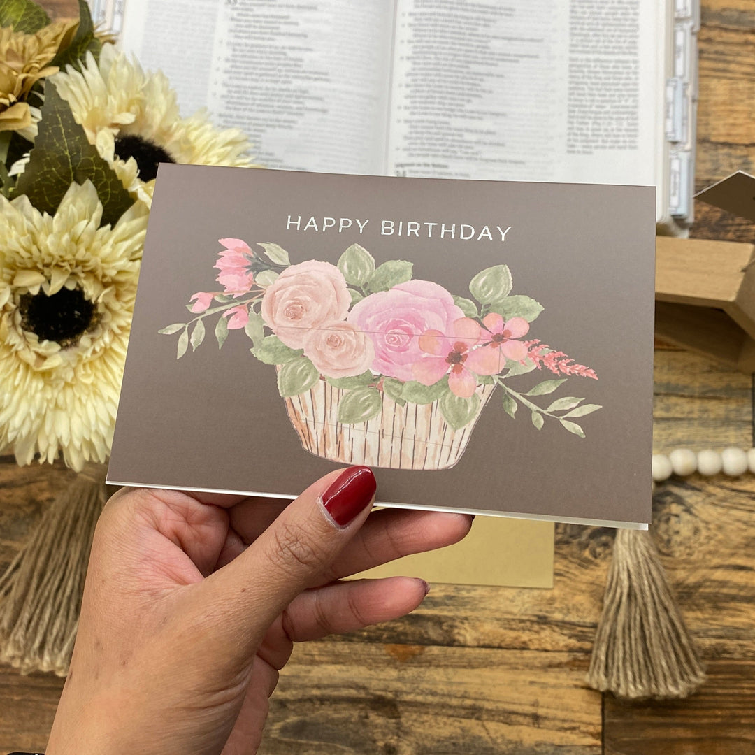 Happy Birthday Black Foil Greeting Card