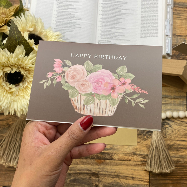 Happy Birthday Black Foil Greeting Card