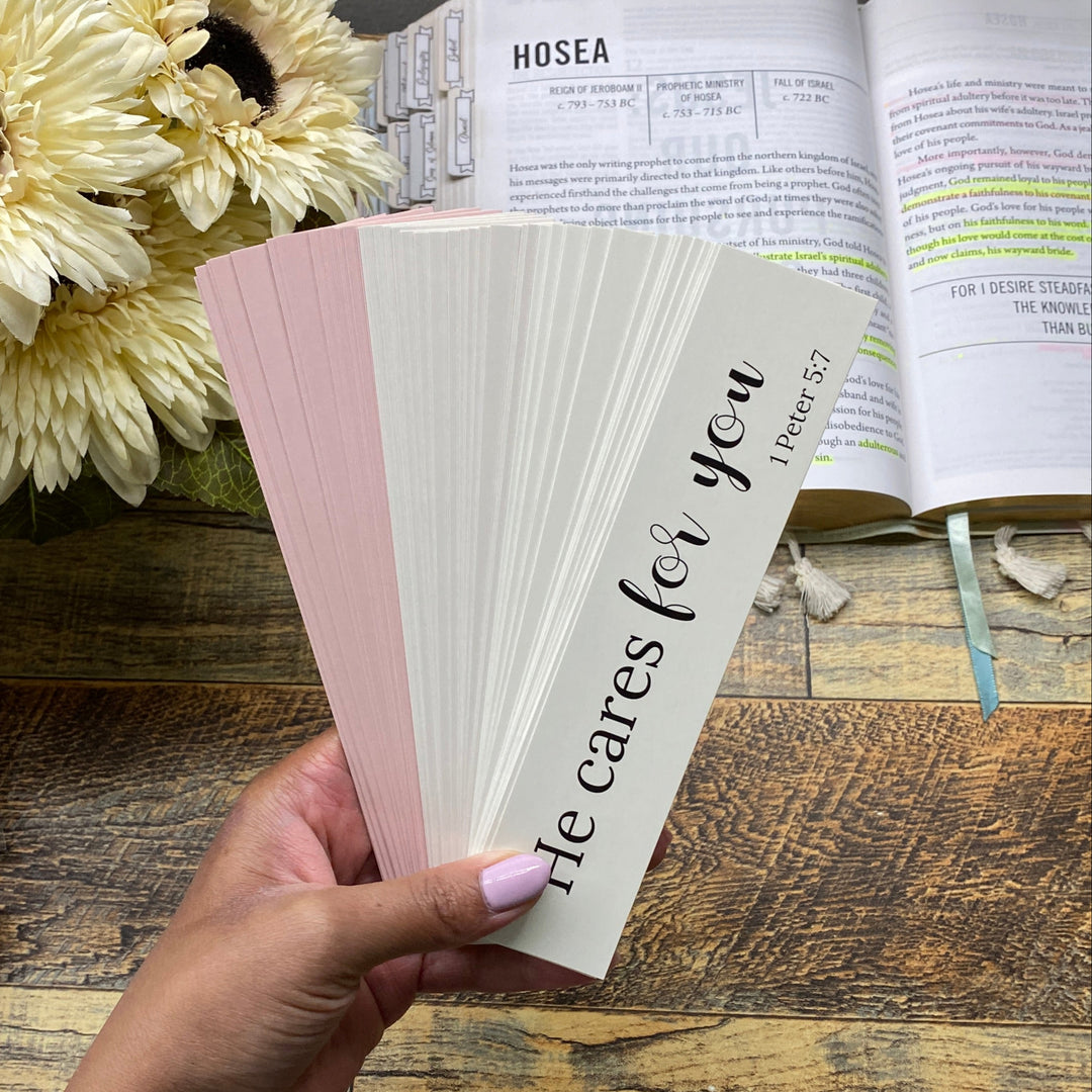 Calming Bible Verse Bookmark Set (1x7")