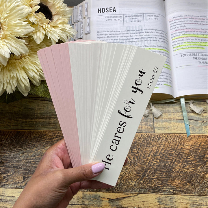 Calming Bible Verse Bookmark Set (1x7")