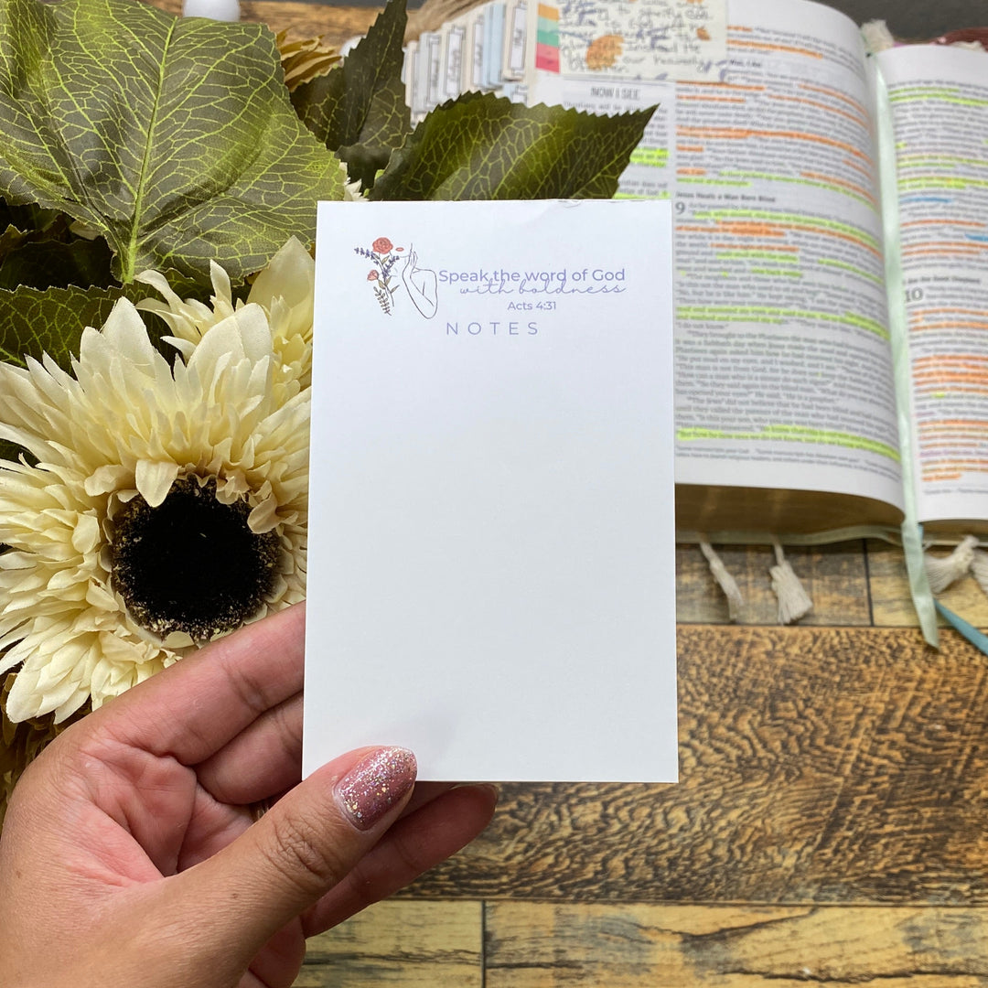 Speak the Word Floral Bible Verse Notepad