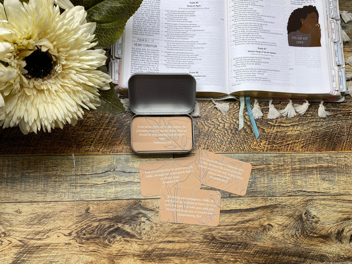 Personalized Who God Says I Am Bible Verse Tin: The Ultimate Personalized Gift for Her