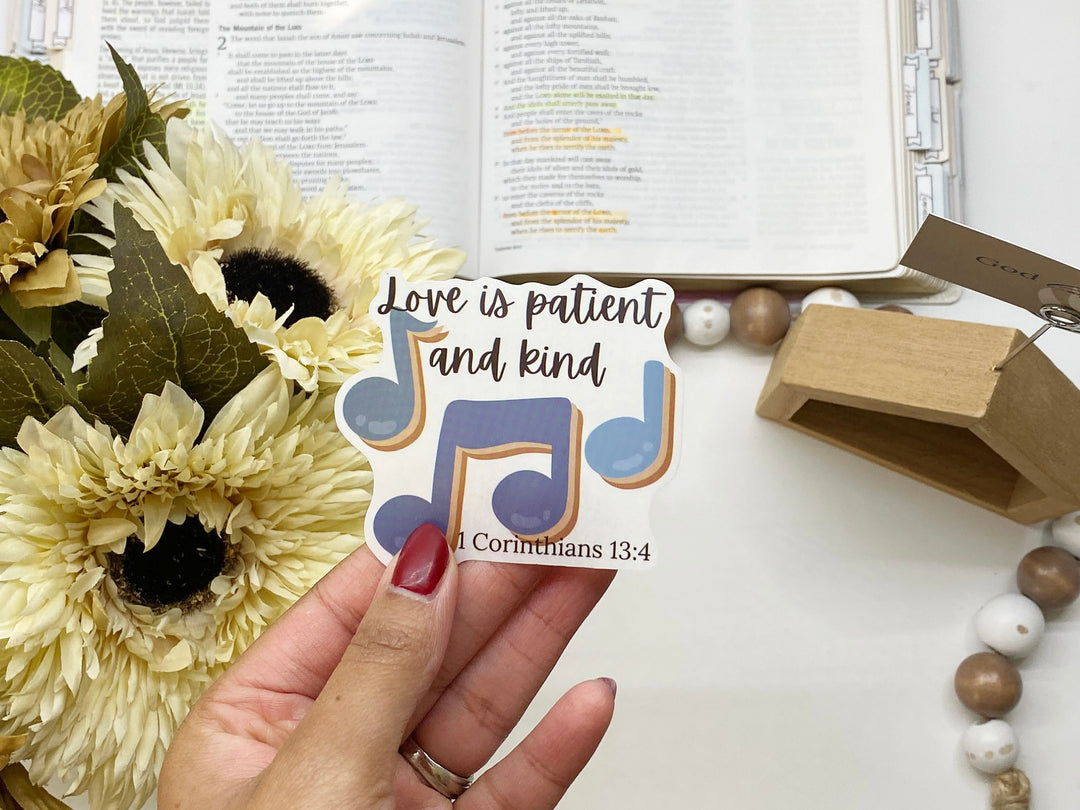 Love Clear Bible Verse Sticker Pack - Waterproof Vinyl