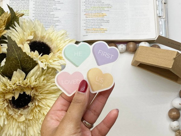 Love Clear Bible Verse Sticker Pack - Waterproof Vinyl