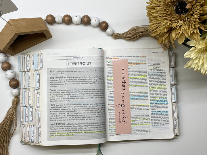 Who God says you are Bible Verse Bookmarks Set (1x7")