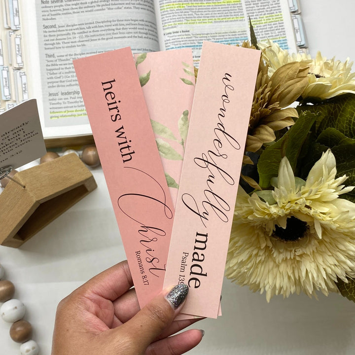 Who God says you are Bible Verse Bookmarks Set (1x7")