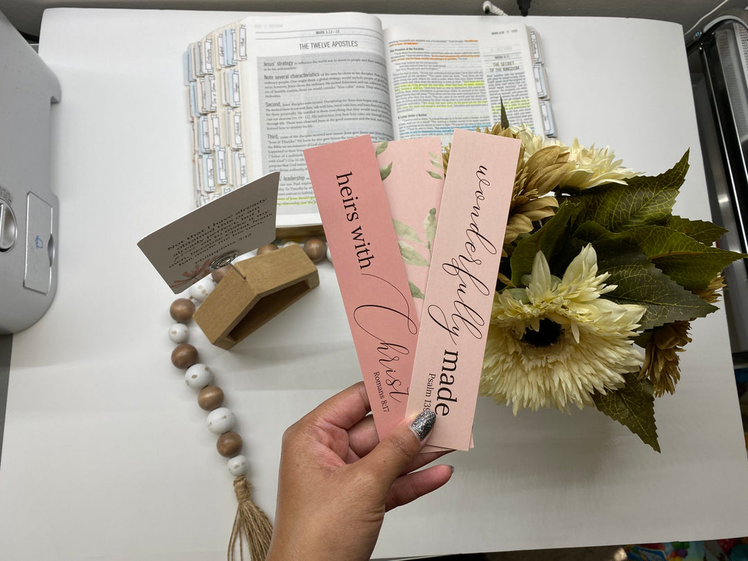 Who God says you are Bible Verse Bookmarks Set (1x7")