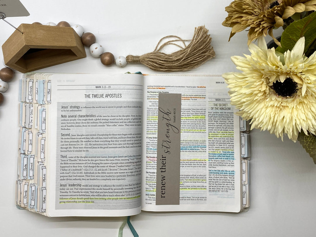Encouraging Bible Verse Bookmarks Set (1x7")