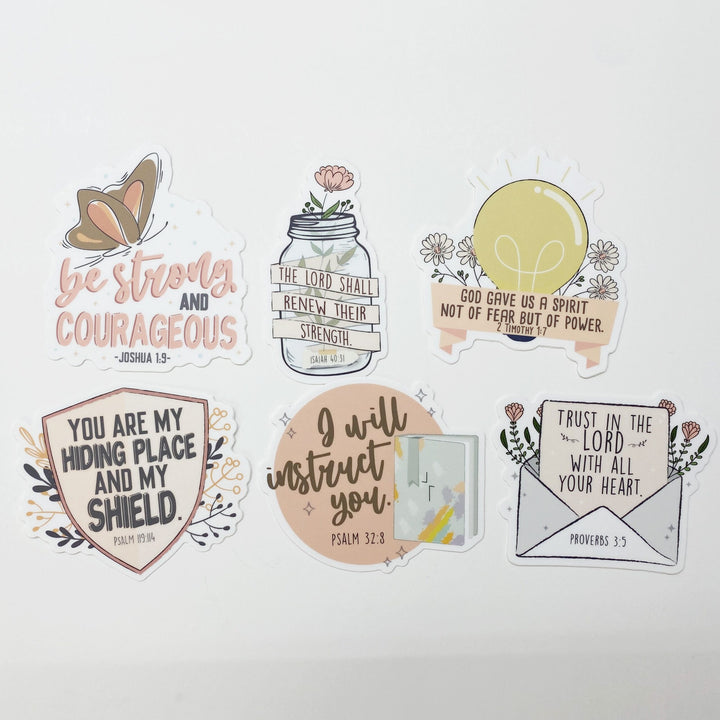 Encouraging Waterproof Christian Stickers