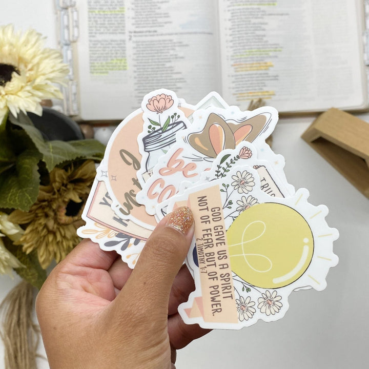 Encouraging Waterproof Christian Stickers