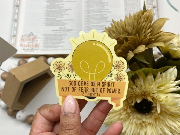 Encouraging Clear Waterproof Bible Verse Stickers Pack