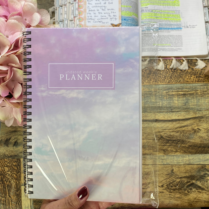 Undated Christian Weekly Planner & Goal Workbook - Bold Faith Classic Planner