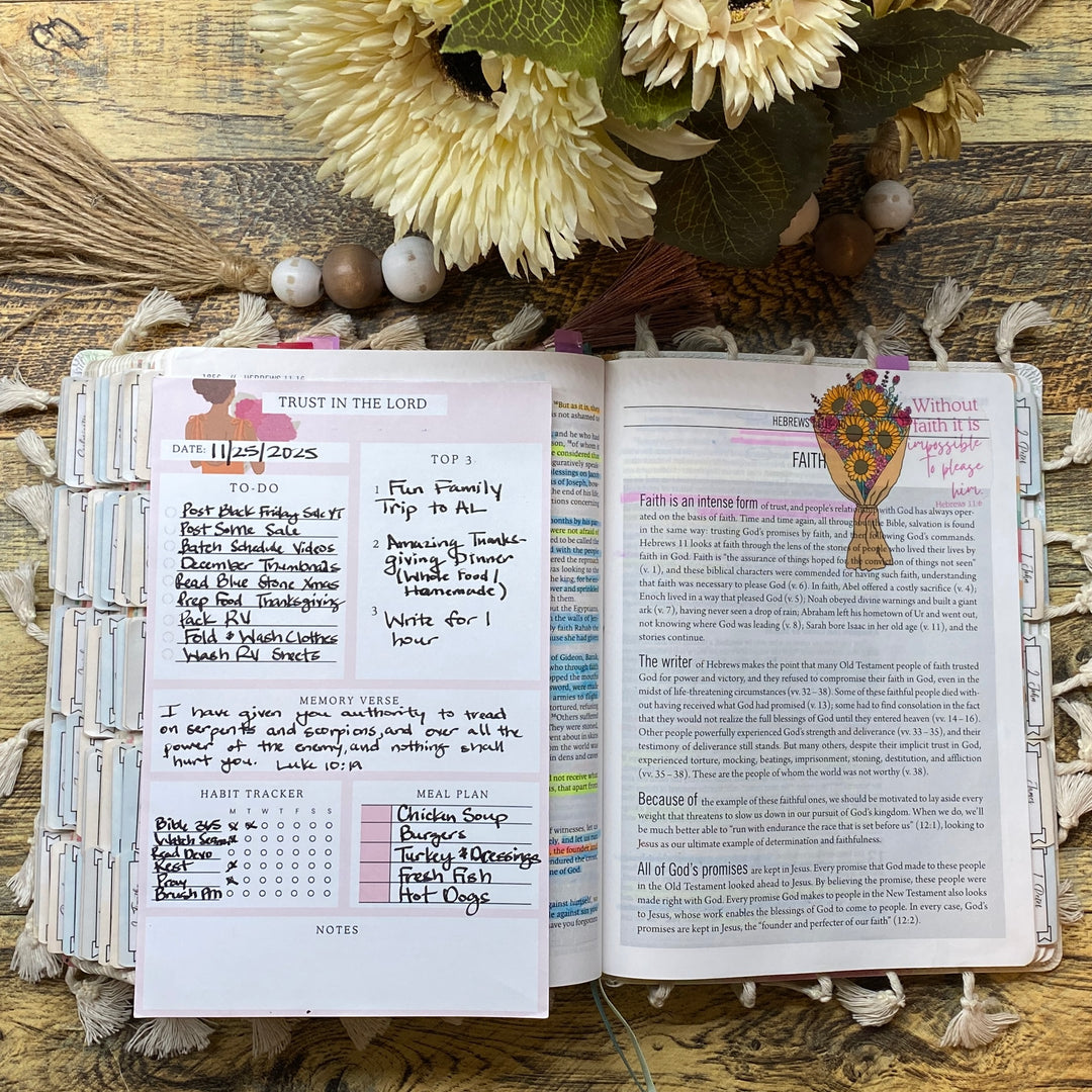 Grow in Faith Weekly Planner Notepad