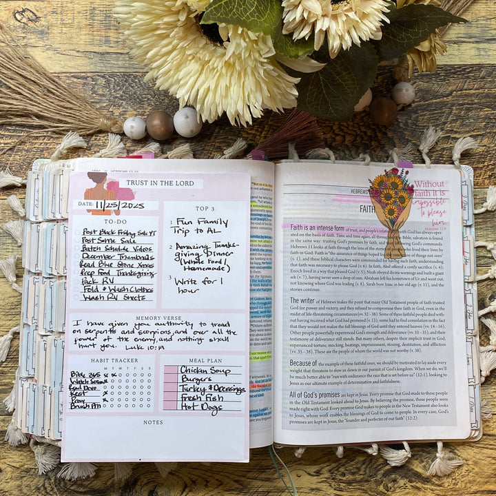 Grow in Faith Weekly Planner Notepad