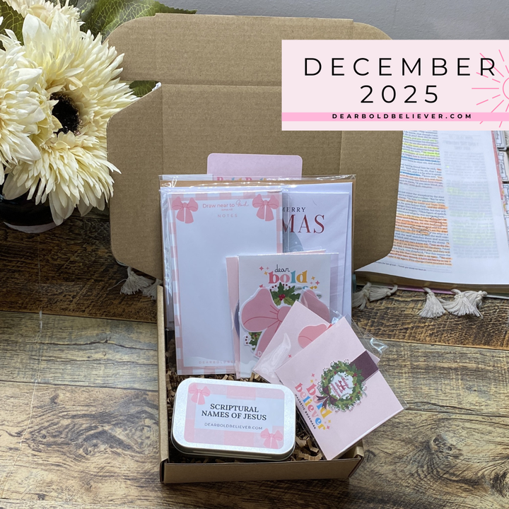 Bold Believer Box Monthly - Christian Stationery Subscription