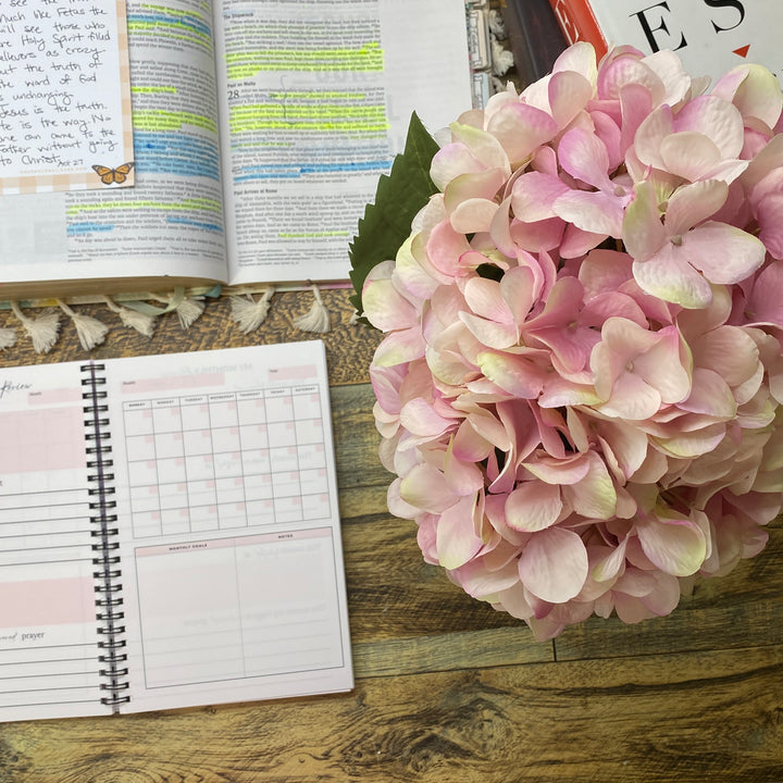 Undated Christian Weekly Planner & Goal Workbook - Bold Faith Classic Planner