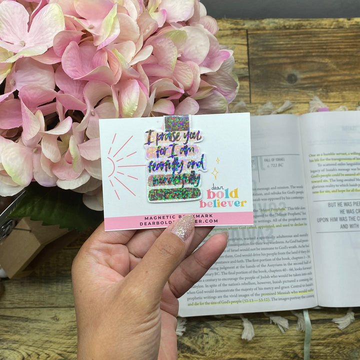 Psalm 139:14 Holographic Magnetic Bookmark