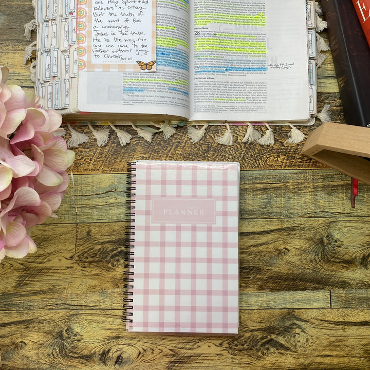Undated Christian Weekly Planner & Goal Workbook - Bold Faith Classic Planner