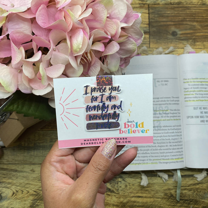 Psalm 139:14 Holographic Magnetic Bookmark