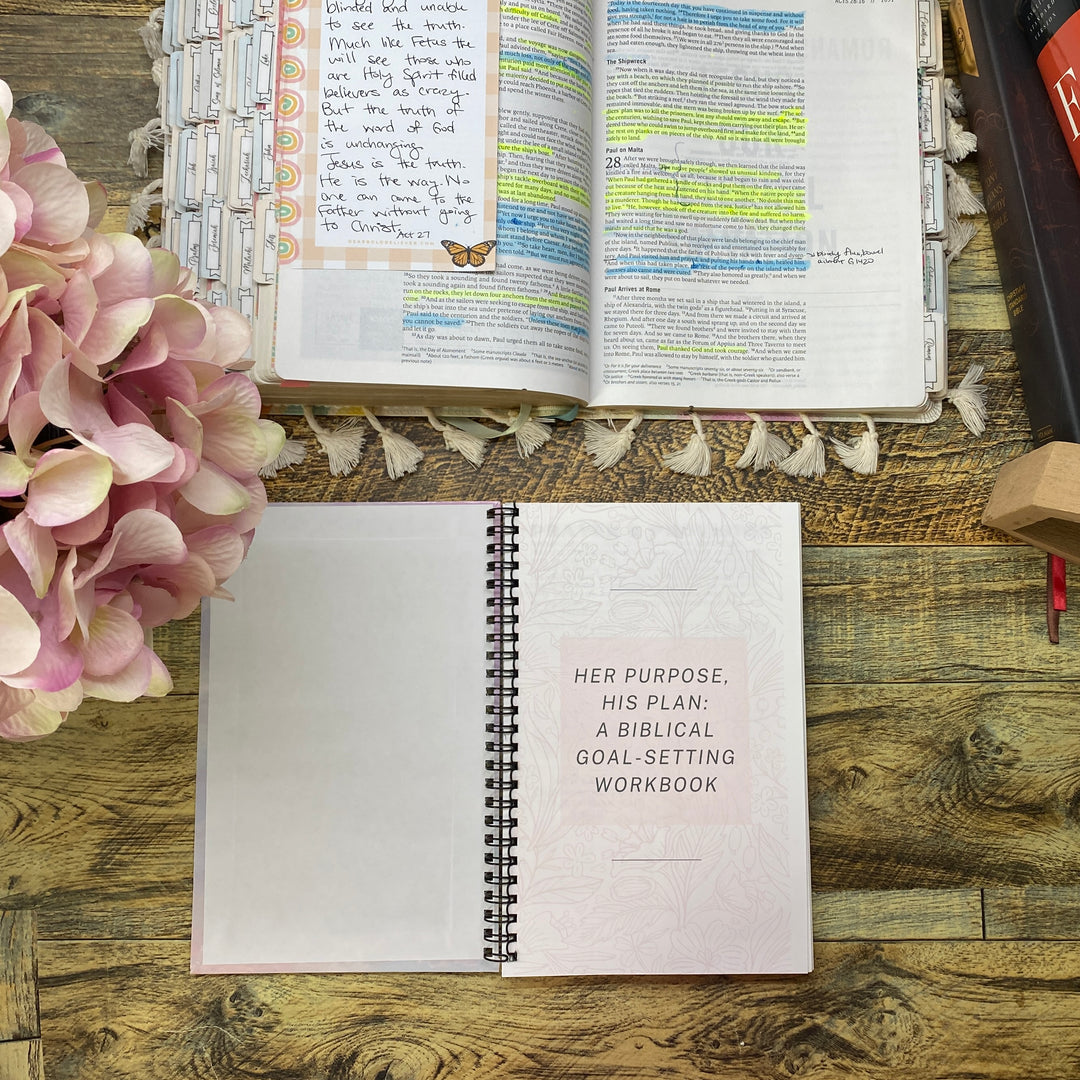 Undated Christian Weekly Planner & Goal Workbook - Bold Faith Classic Planner