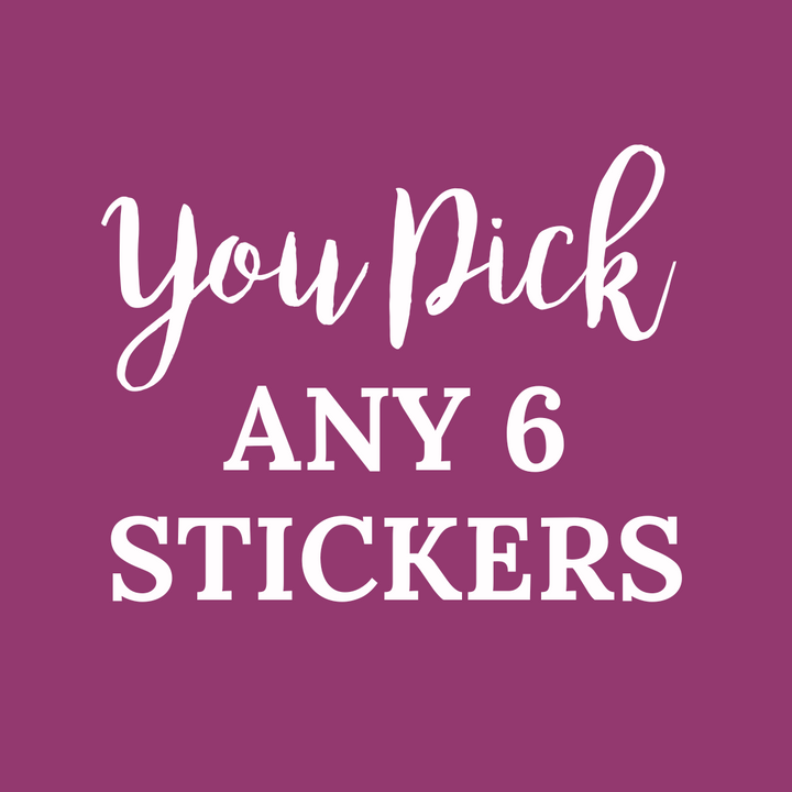 You Pick Any 6 Stickers Bible Verse Sticker - Waterproof Vinyl