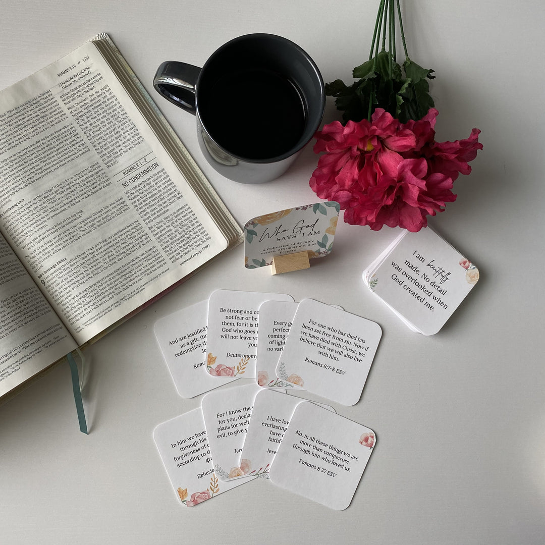 Bible Verse and Affirmation Cards Who God says I am