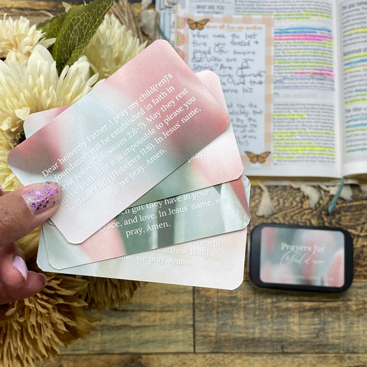 Prayer for your Children Pocket-Sized Scripture Cards