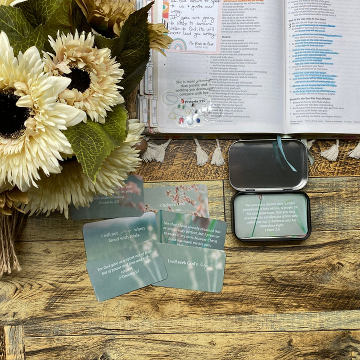 Encouraging Affirmation Scripture Pocket Cards