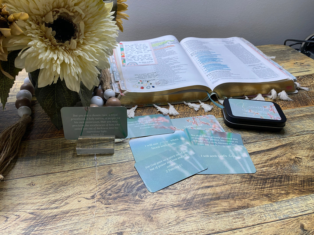 Encouraging Affirmation Scripture Pocket Cards