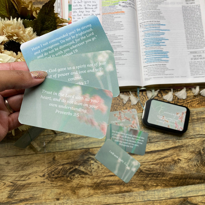 Encouraging Affirmation Scripture Pocket Cards