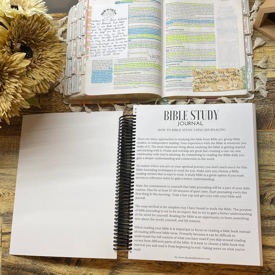 Personalized Bible Study Journal for Christian Women