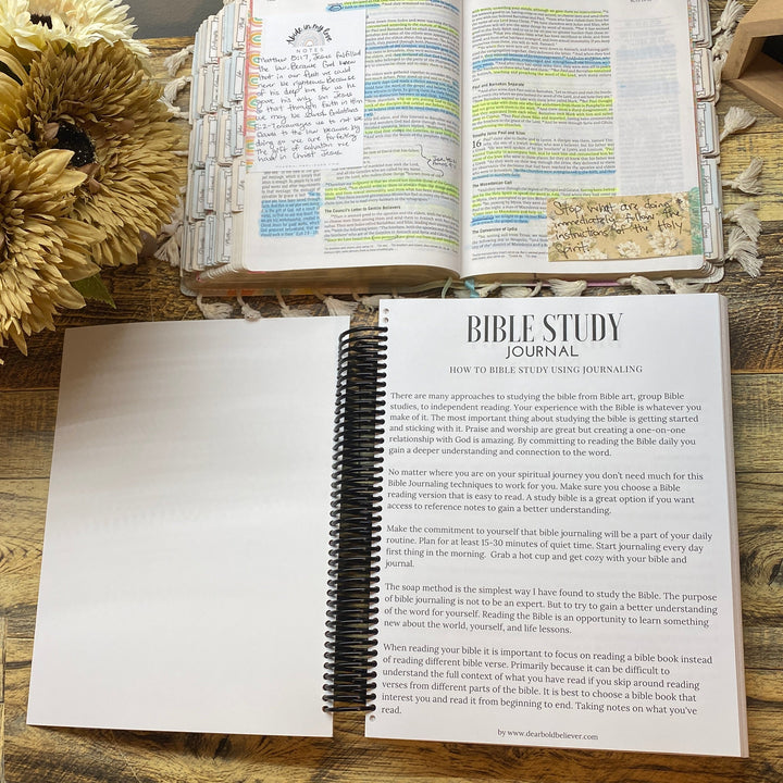 Personalized Bible Study Journal for Christian Women