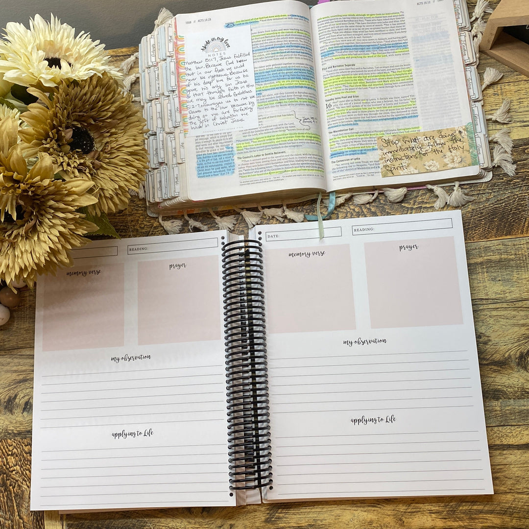 Personalized Bible Study Journal for Christian Women