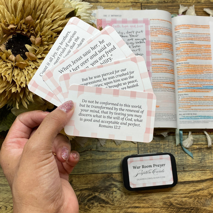 War Room Prayer Scripture Cards